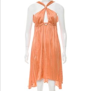 Trendy orange dress